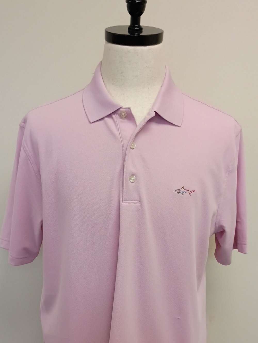 Greg Norman Light Pink Polo Shirt Short Sleeve Size Large - Picture 2 of 11